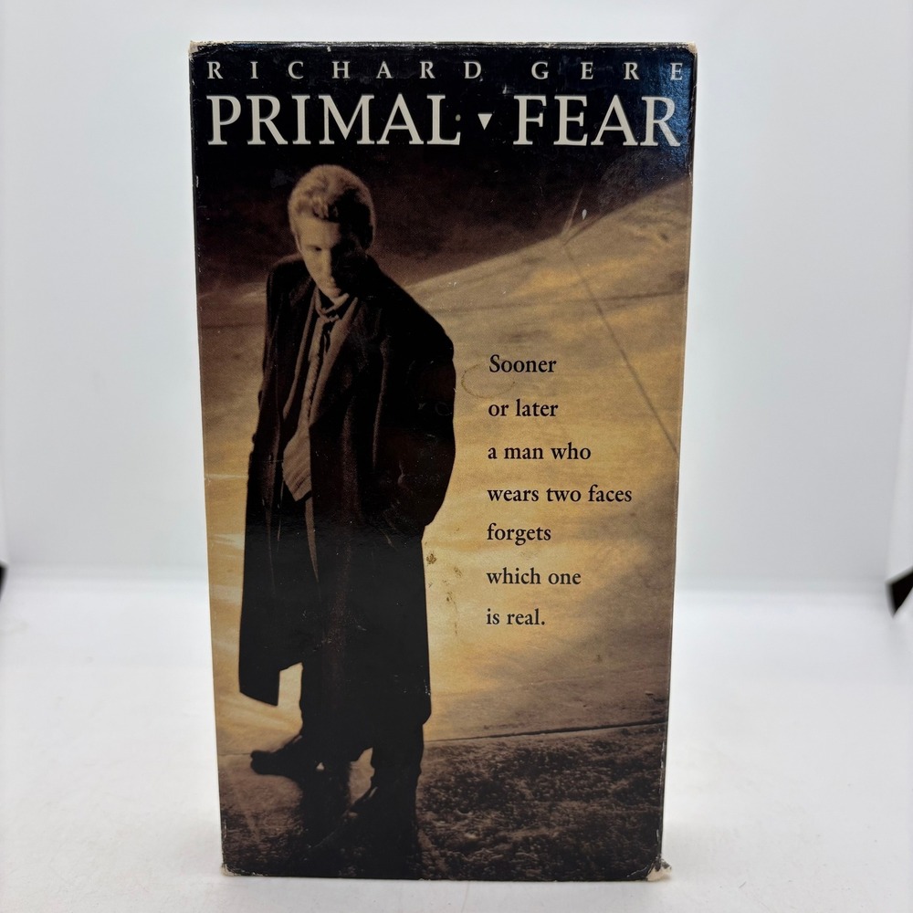 Primal Fear VHS 1996 Richard Gere Edward Norton Paramount Pictures 32832-3